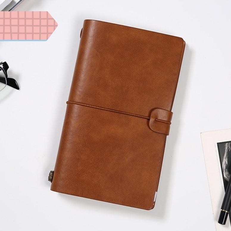 

BACK TO SCHOOL TRAVELERS NOTEBOOK LEATHER COVER + INSERT BOOK