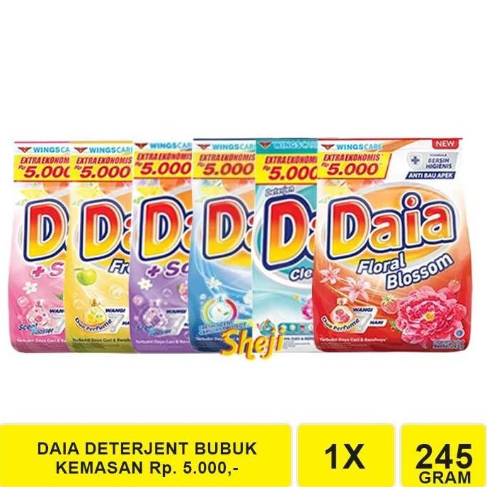 

DAIA DETERJEN BUBUK 245 GRAM /A706