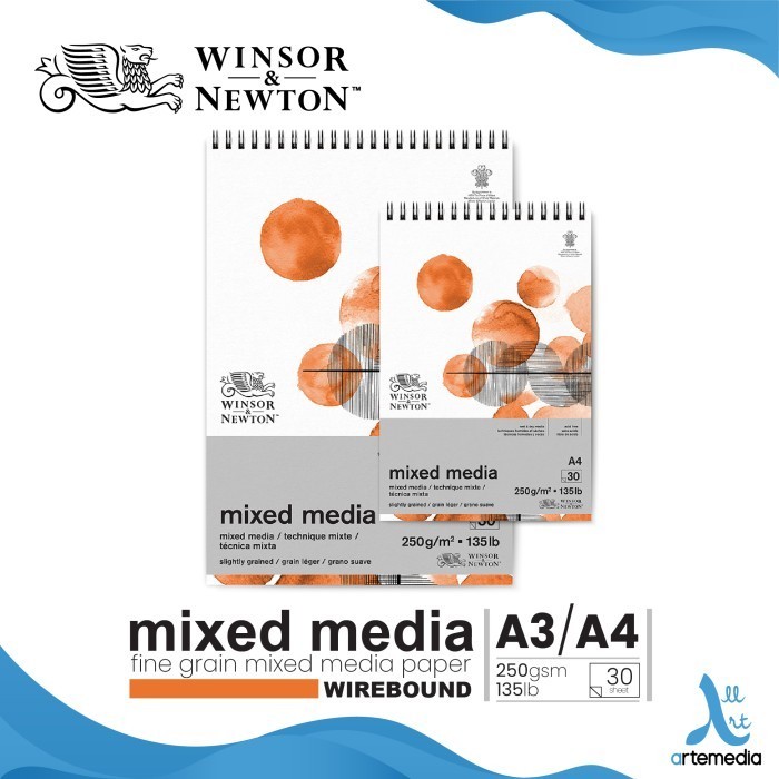 

Kertas Gambar Winsor &ton Mixed Media Paper Pad Wire und