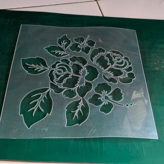 

Stencil dinding motif 2 ukuran 23*23cm bahan tebal