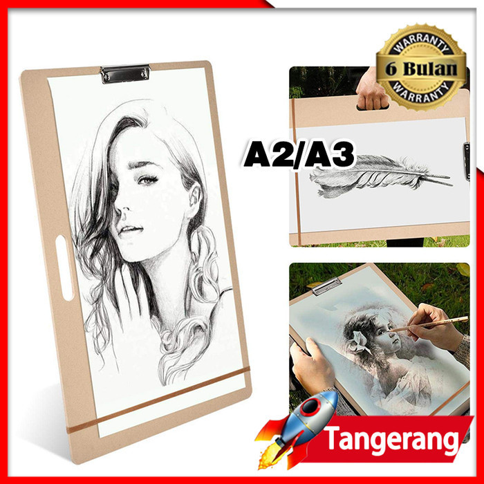 

A2/A3 Sketch ard Wooden Painting Sketchard Papan Gambar Kayu Dr ard