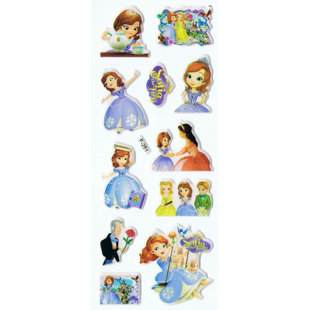 

SK113 Stiker Sticker Timbul Set Strip Aneka Gambar Kartun Anak Sofia