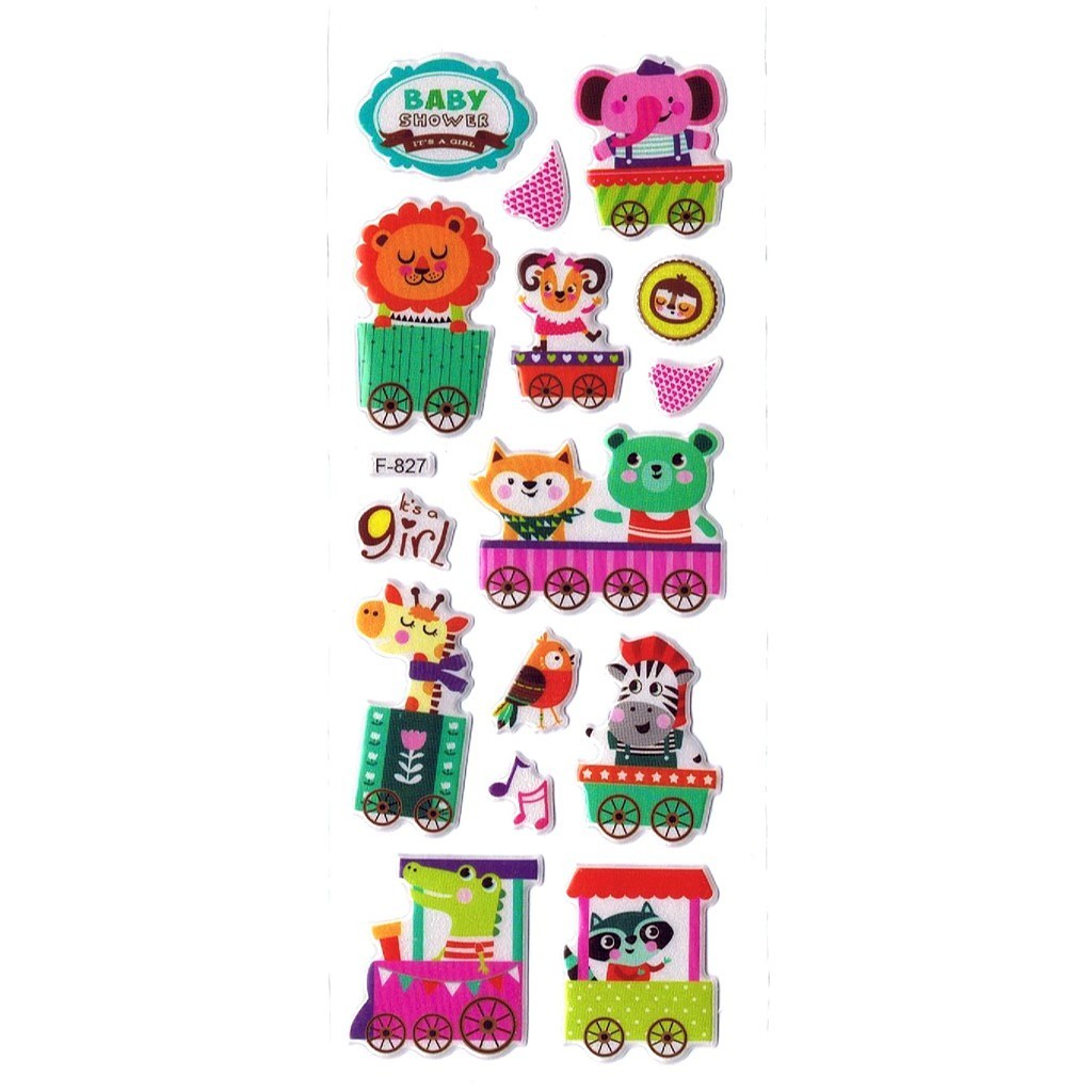 

SK548 Stiker Sticker Timbul Set Strip Aneka Gambar Kartun Binatang