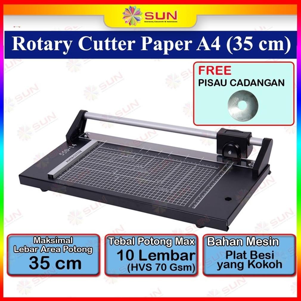 

READY >> ROTARY PAPER CUTTER TRIMMER A4 / A3 VERTIKAL 35 CM - ALAT POTONG / PEMOTONG KERTAS HVS, KERTAS FOTO PHOTO GLOSSY, SILKY, STICKER, ART PAPER A3, A4, A5, A6, PAS PHOTO 4R