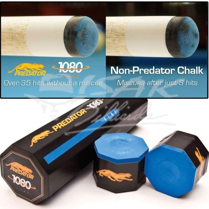 

Predator Chalk USA - Eceran 1 Buah Billiard Chalk Kapur Biliar Asli