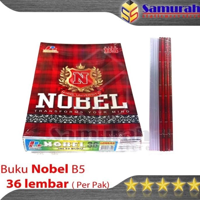 

Buku Tulis Nobel B5 isi 36 Lembar Per Pak - 10 Buku Ukuran Boxy Campus