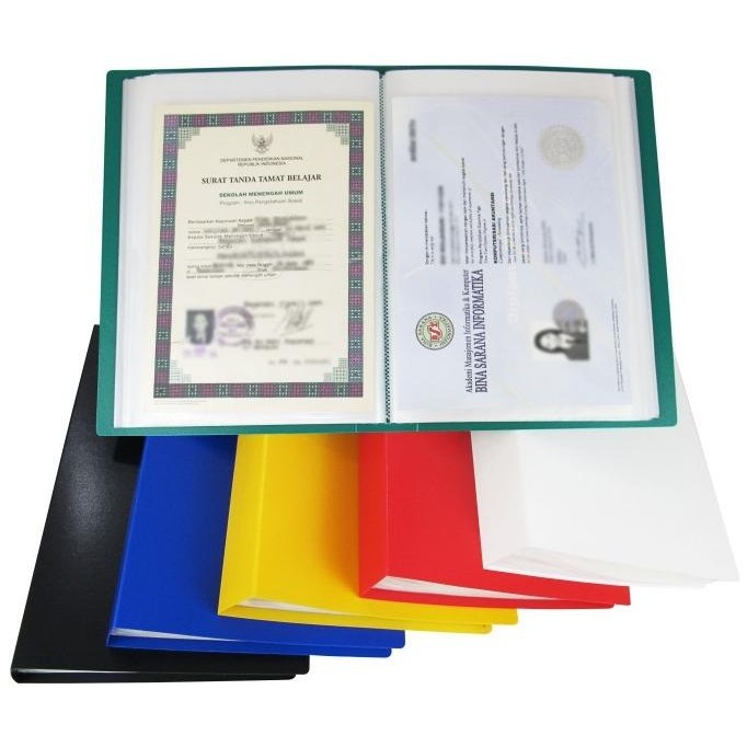 

Dokumen Keeper / Clear Holder / Display Book EAGLE A4 / F4 100 Pocket - A4, Orange