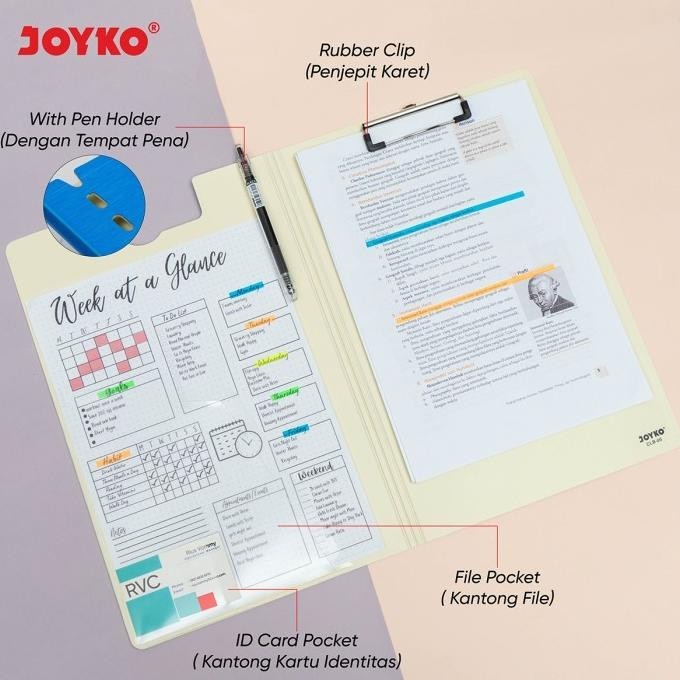 

Clipboard Papan Jalan Alas Ujian Joyko CLB-66