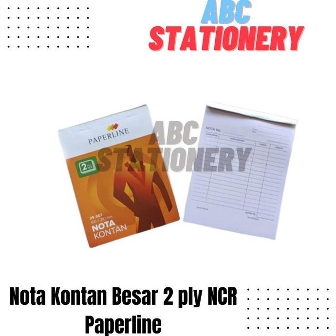 

Nota Kontan Besar 2 ply NCR Paperline (kelipatan 10 buku)