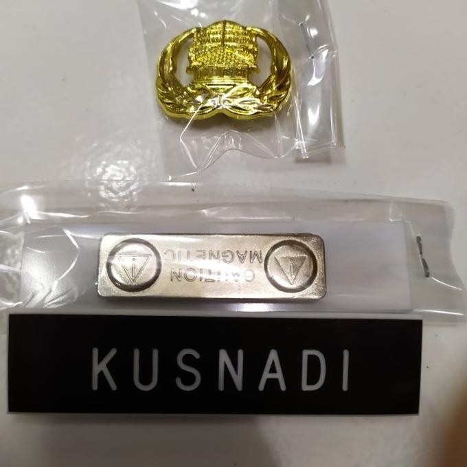 

name tag mgnet+lencana korpri magnet