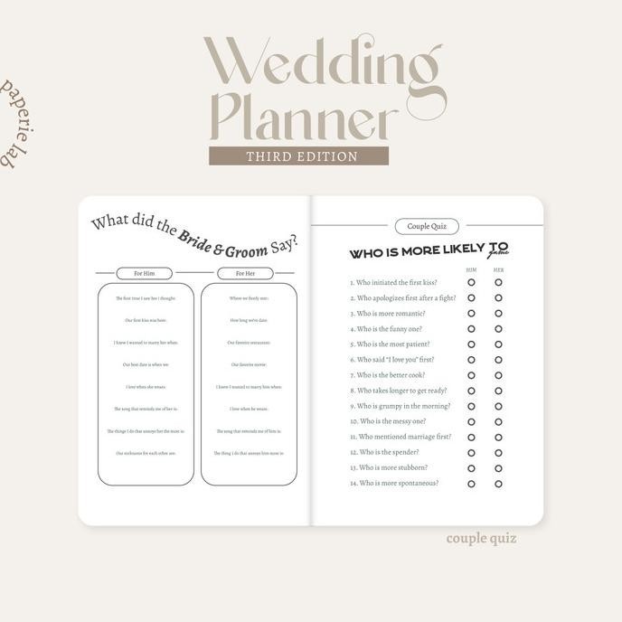 

The Wedding Planner by Paperielab