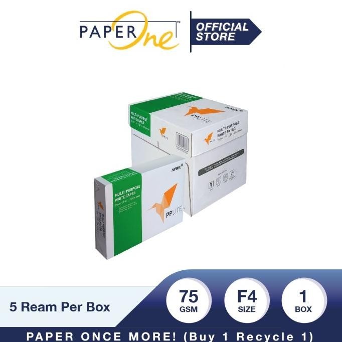

PP Lite Kertas F4 75gr Copier 1 Box (2500 lembar) Kertas HVS