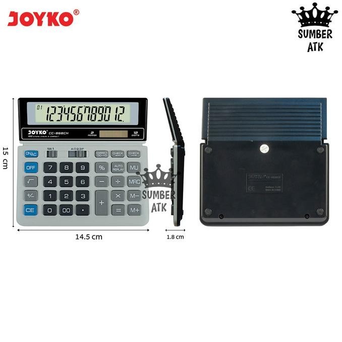 

Kalkulator Joyko CC-868CH 12 Digits Check Correct Calculator