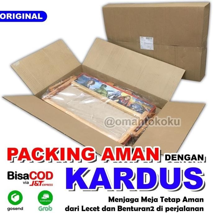 

[Lengkap] Meja Belajar Anak Lipat Karakter Whiteboard + Spidol Hapusan