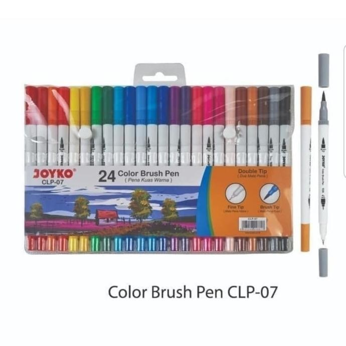 

Color Brush Pen / Pena Kuas Warna Joyko CLP-07 / 24 warna