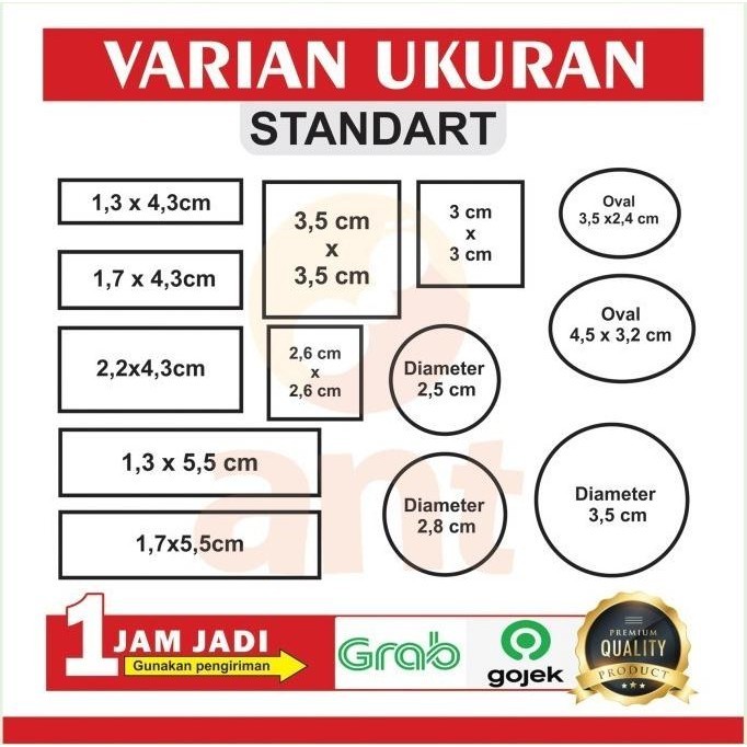 

Stempel Warna Otomatis/Flash/Custom/Murah & Berkualitas varian standar