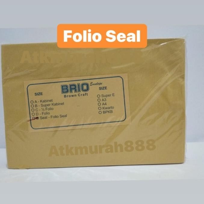 

Amplop Coklat Folio Seal Brio Murah /amplop murah folio seal