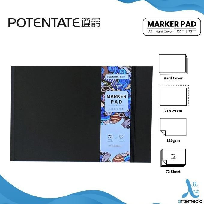 

Buku Sketsa Potentate Marker Pad A4 Hard Cover Sketchbook