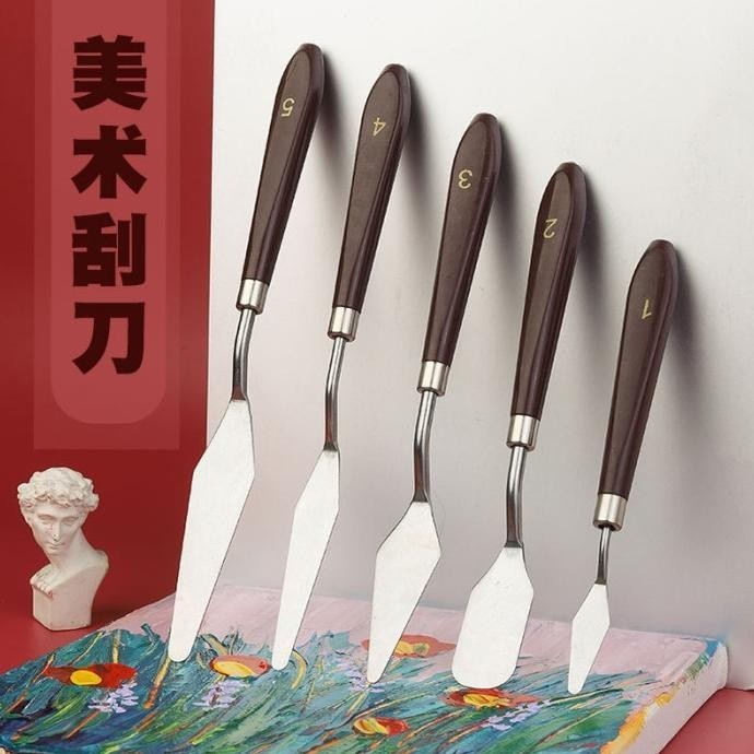 

palette set knife pisau palet spatula lukis dekorasi kue paint knife