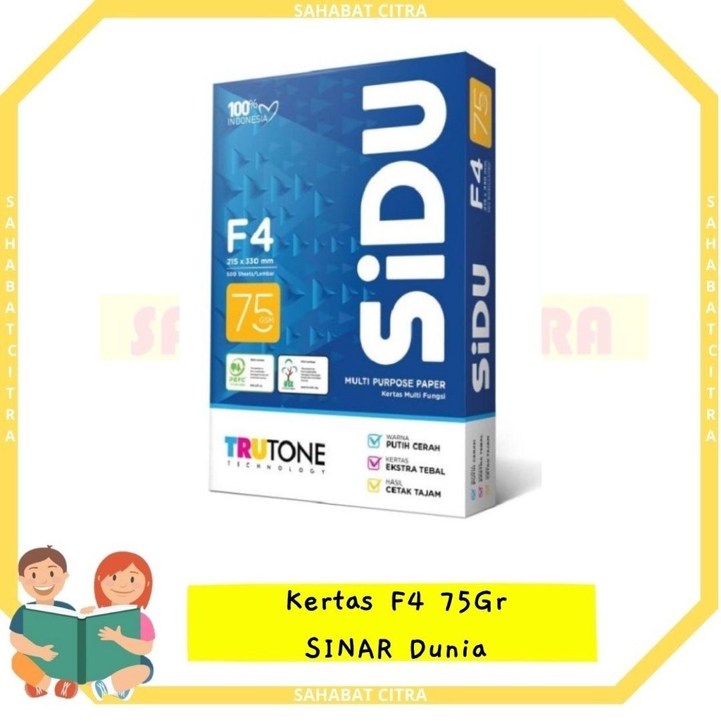 

KERTAS HVS F4 SINAR DUNIA 75GRAM 纸