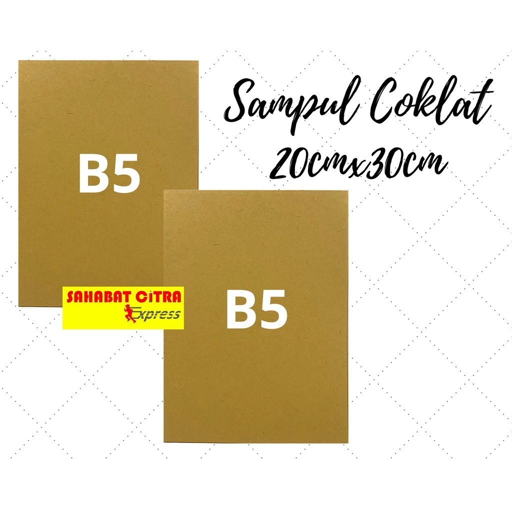 

SAMPUL BUKU TULIS COKLAT B5 / KERTAS SAMSON