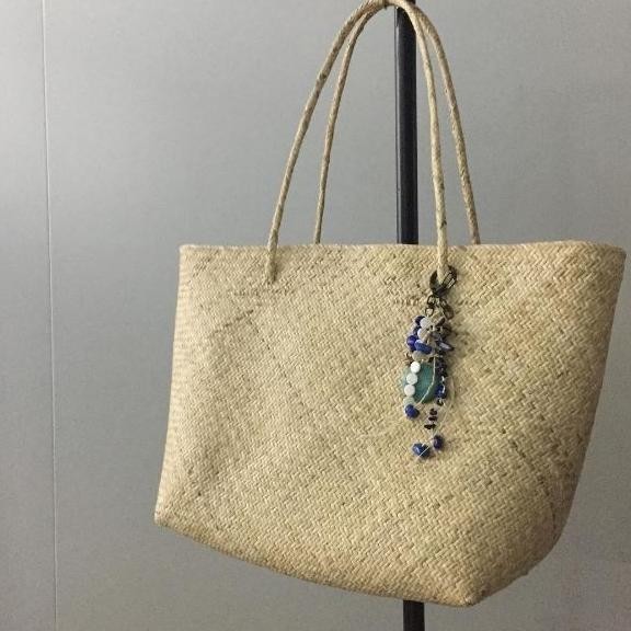 Tas Rotan Besar Jumbo Polos, Rattan Tote Bag, Tas Anyaman Kerajinan