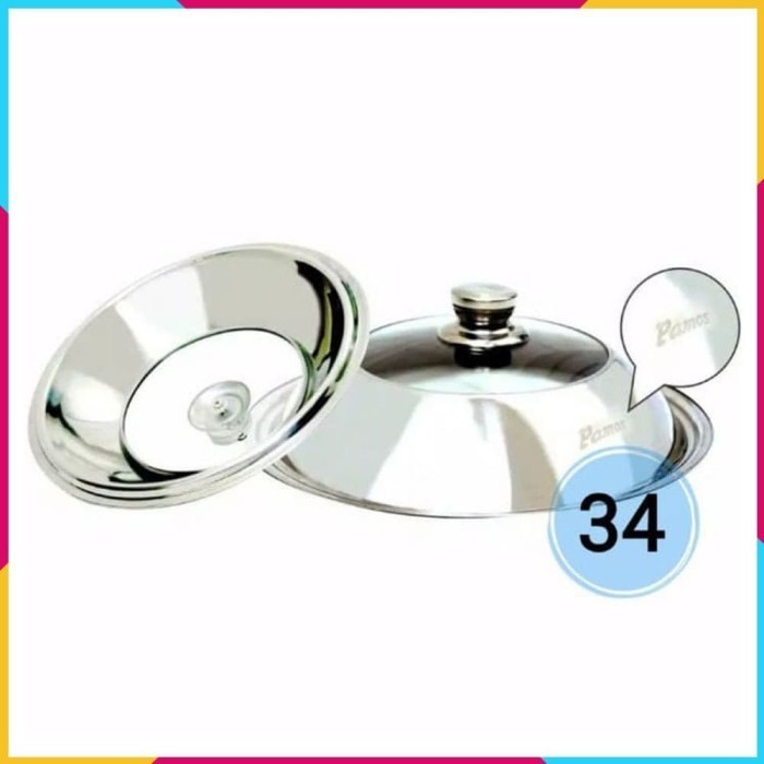 Tutup Wajan Kuali Stainless Kaca 30 Cm