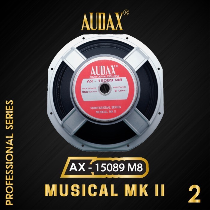 Speaker Pasif 15" Audax Ax-15089 M8 Full Range Professional Series