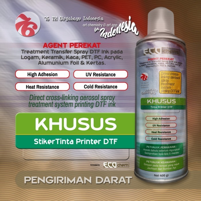 

Coating Glue Spray Stiker DTF, Printer Tinta DTF Net 400 gr.