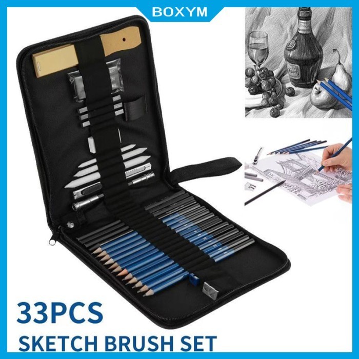 

Sketch Pensil Pisau Penghapus Pensil Gambar untuk 33 PCS Set