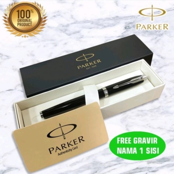 

Pulpen Parker Urban Lq Black Chrome Trim RollerBall Gratis Grafir Nama
