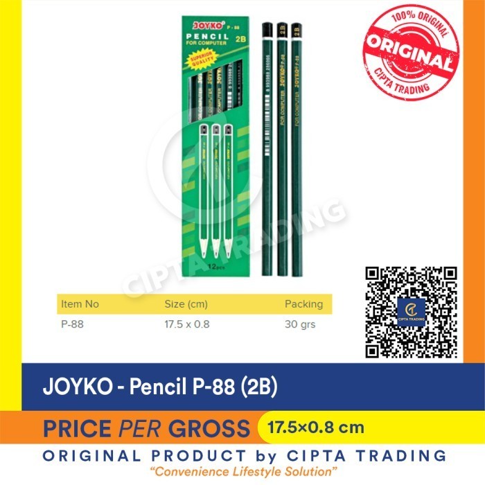 

Pencil - - P88 2B Computer Pencil Gross