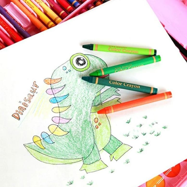 

Painting Set 86pcs seni anak menggambar lukisan crayon pensil warna spidol Kado anak laki perempuan