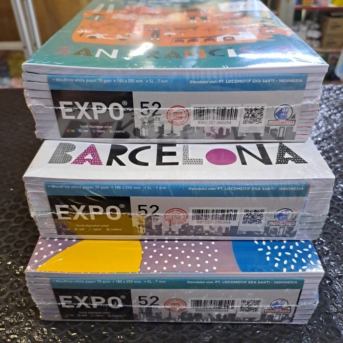 

Buku Tulis Locomotif Expo 52 Lembar Isi 10 Buku