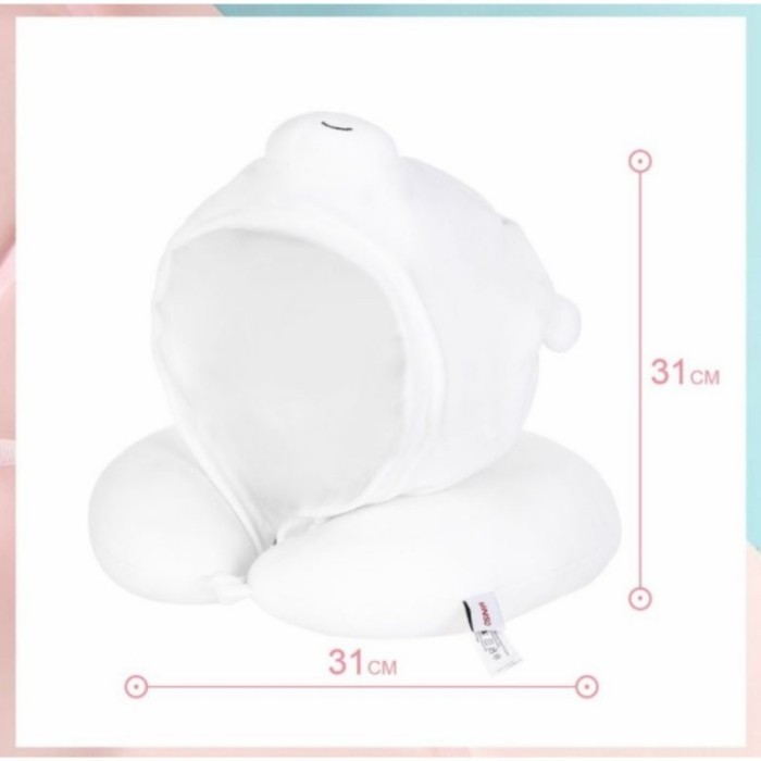 Um Miniso Bantal Leher Dengan Hoodie Karakter We Bare Bears