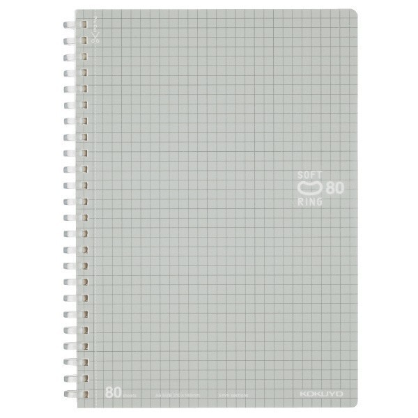 

Soft ring Noteok 5mm Section Cutoff 80Sheets - size A5 S-SV338S-C