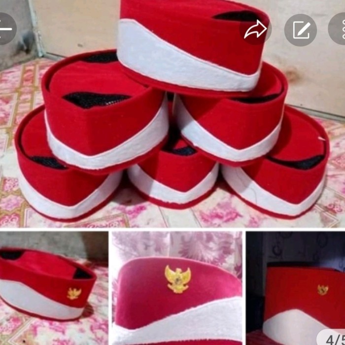 Peci Kopiah Merah Putih