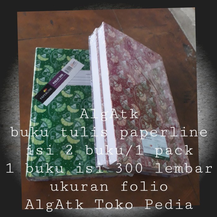 

Buku Tulis 300 Lembar Ukuran Folio Paperline Harga Untuk 2 Buku