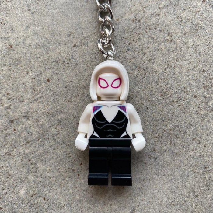 Cas Efektif Lego Keychain Spiderman Series / Gantungan Kunci Lego Couple