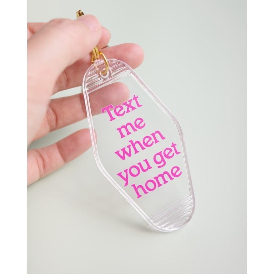 Cas Text Me - Motel Keychain / Gantungan Kunci