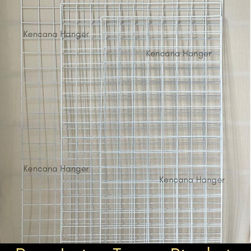 Jaring Ram Dinding 75 X 115 / Hijang Hiasan / Wire Grid 75X115 Cm | Gantungan Besi Hook Tebal
