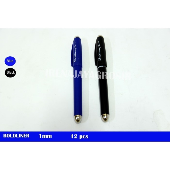 

Arom Standard Pulpen / Ballpoint Boldliner Hitam Dan Biru Pena Mewah Isi 12