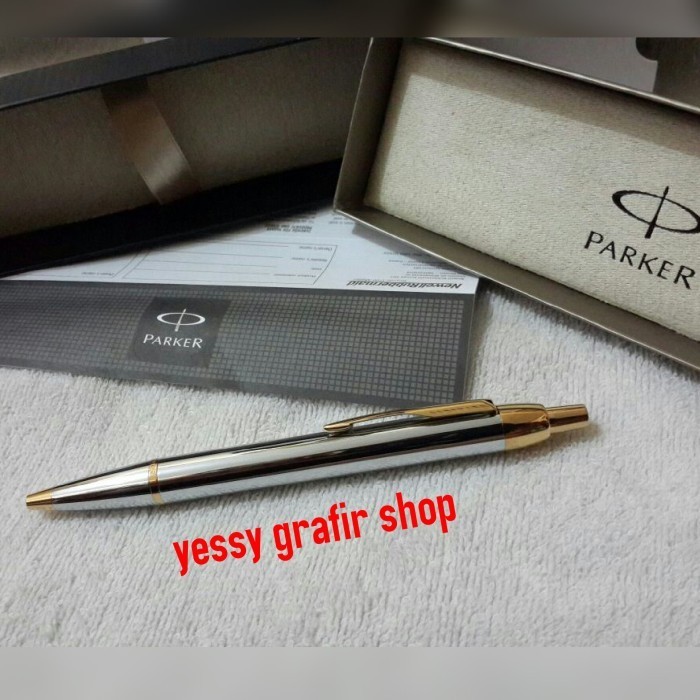 

Arom Pulpen/Parker Original Balpen Silver Gold/Pulpen Ekslusif