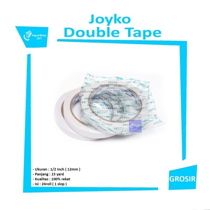 

- Double Tape12mm x 15 Yard - 0,5 Inch - Slop = 24 Roll