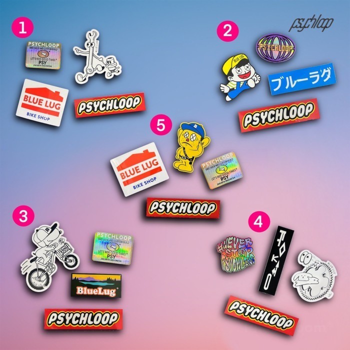 

Psychloop x Blue Lug Sticker Pack