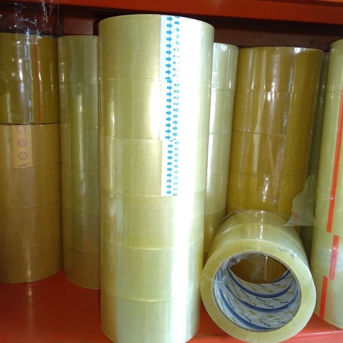 

lakban bening Dke tape 2 in 1 roll isi 6 pcs
