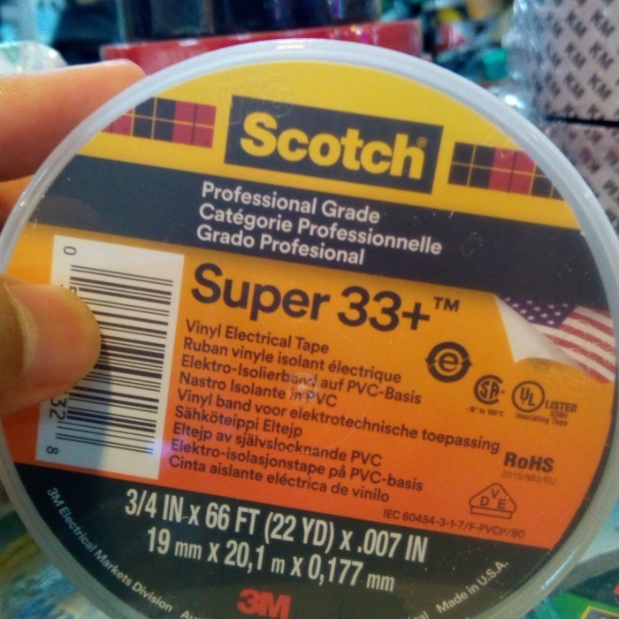 

3M scotch super 33+ black 19 mm x 20,1 m