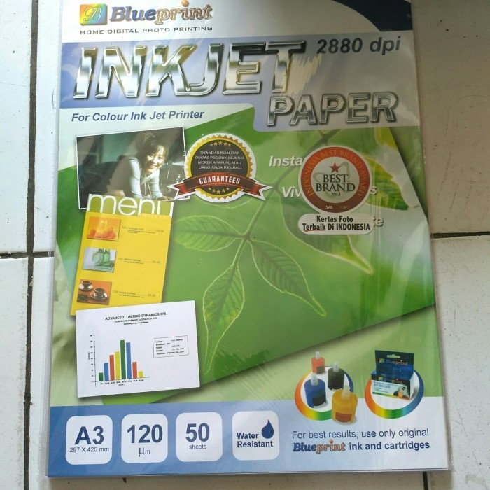 

KERTAS FOTO INKJET PAPER A3 UK 120 ISI 50 SHEET