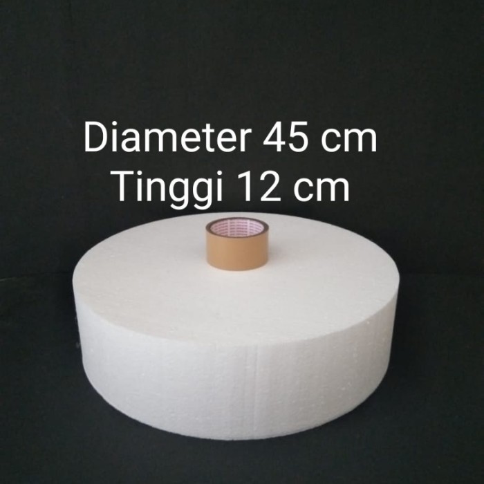 

D45x12cm Gabus Styrofoam Bulat Dummy Cake