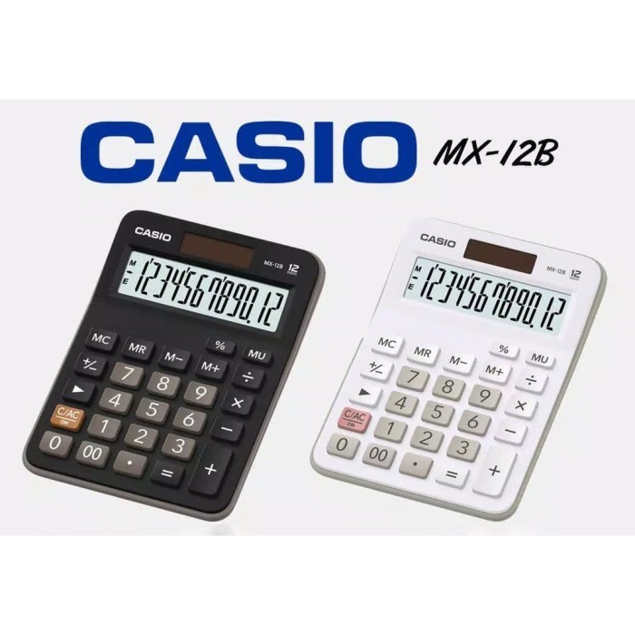 

KALKULATOR MX 12B ORIGINAL - 12 DIGIT - 2 POWER - LARGE DISPLAY